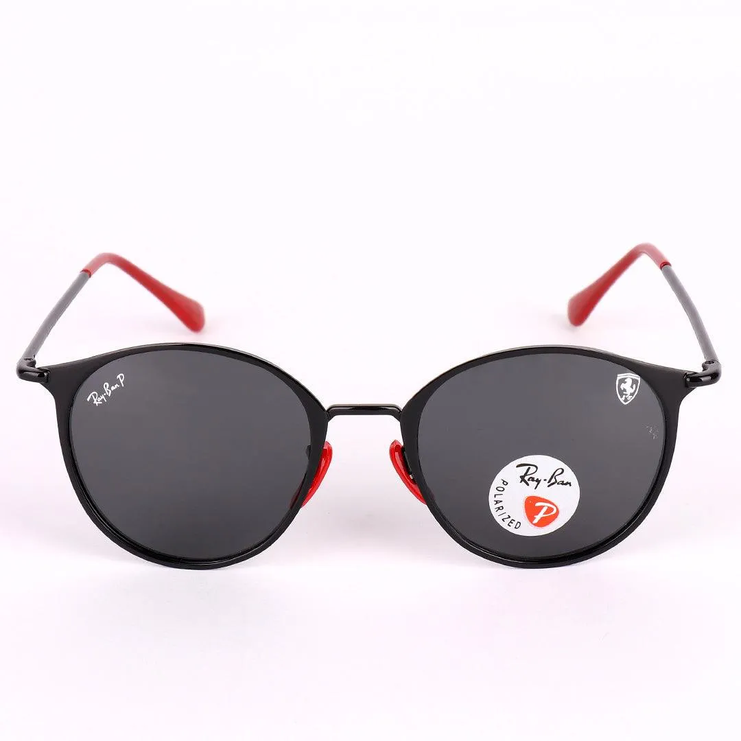 Ray-Ban Ferrari Designed Red And Black  Metal With Polarized Lens Sunglasses