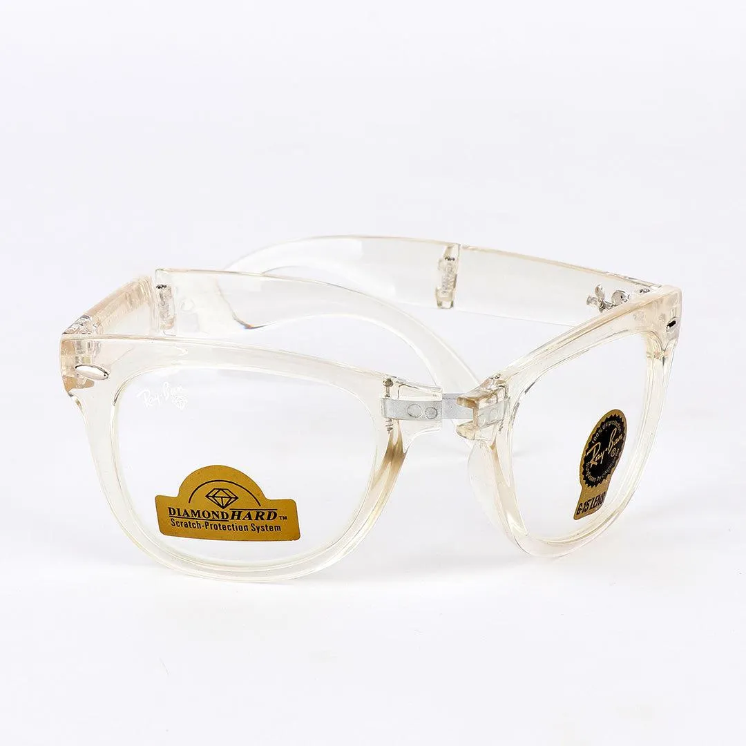 Ray-Ban Foldable Wayfarer Transparent Sunglasses