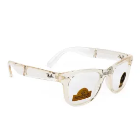 Ray-Ban Foldable Wayfarer Transparent Sunglasses