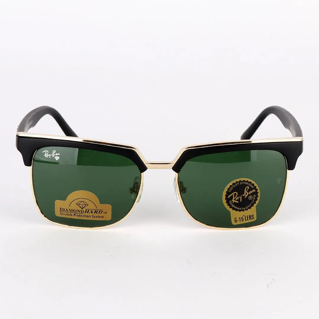 Ray-Ban Havana gold light green G-15 Lens Sunglasses