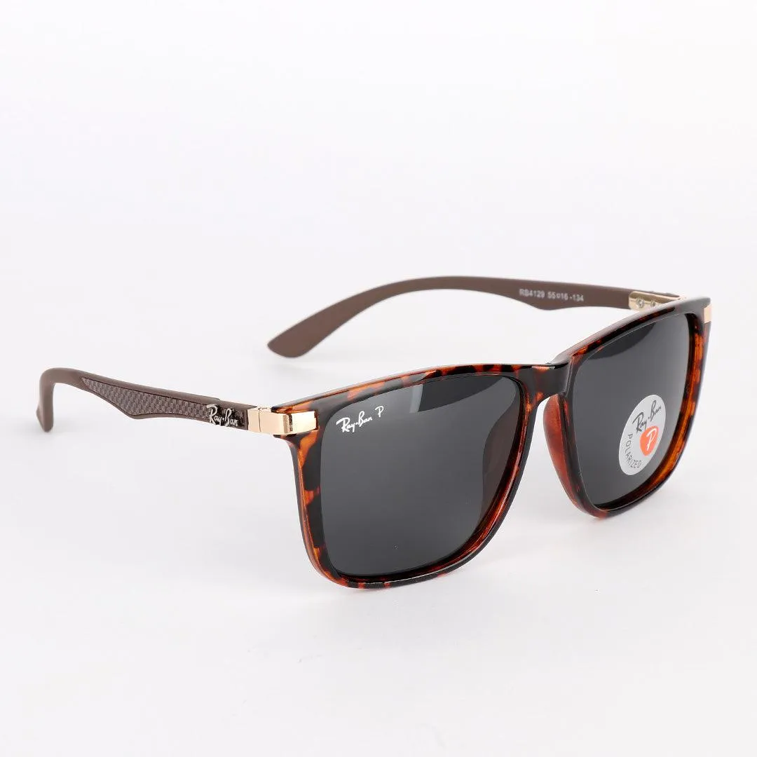 Ray-Ban Polarized Brown Crested Sunglasses