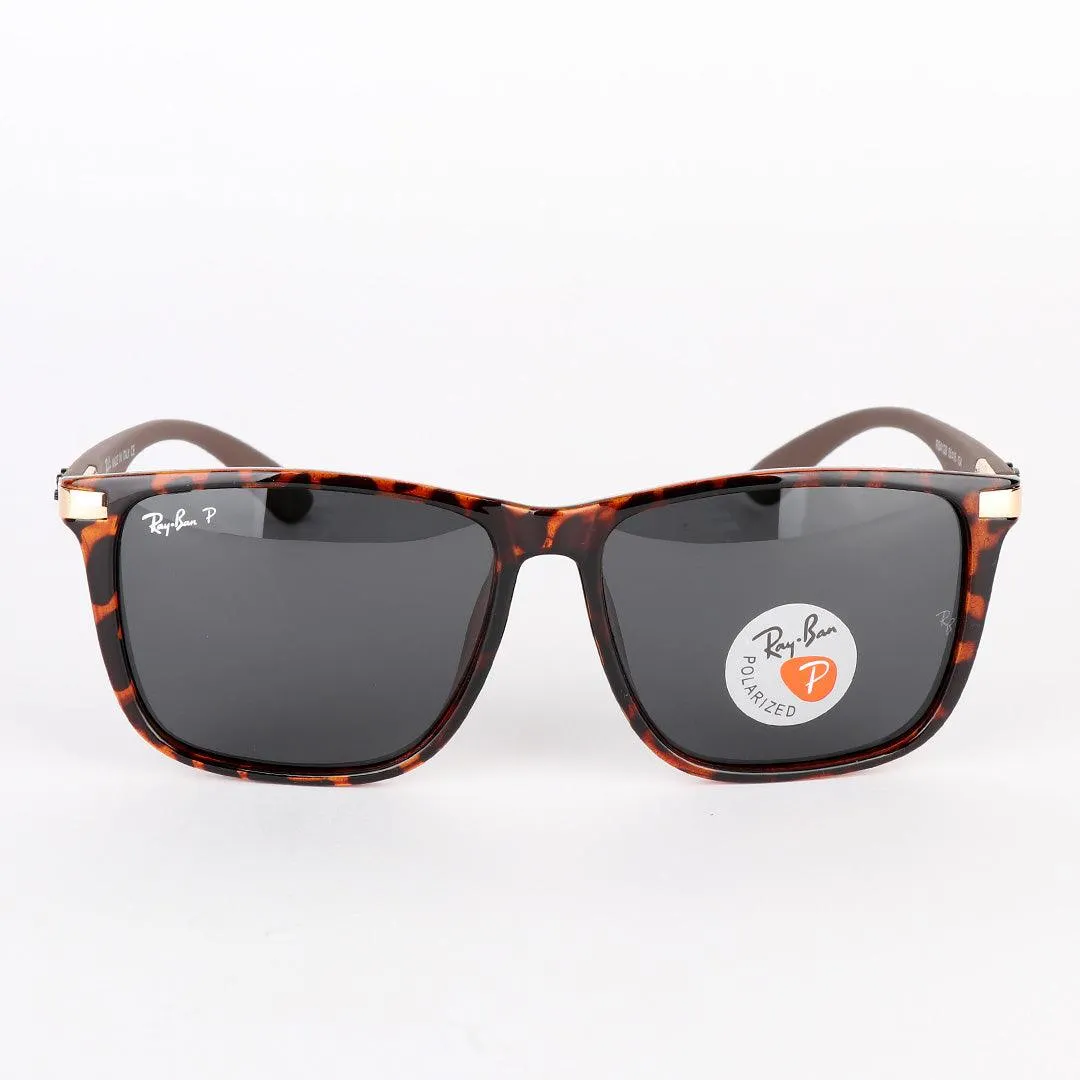 Ray-Ban Polarized Brown Crested Sunglasses