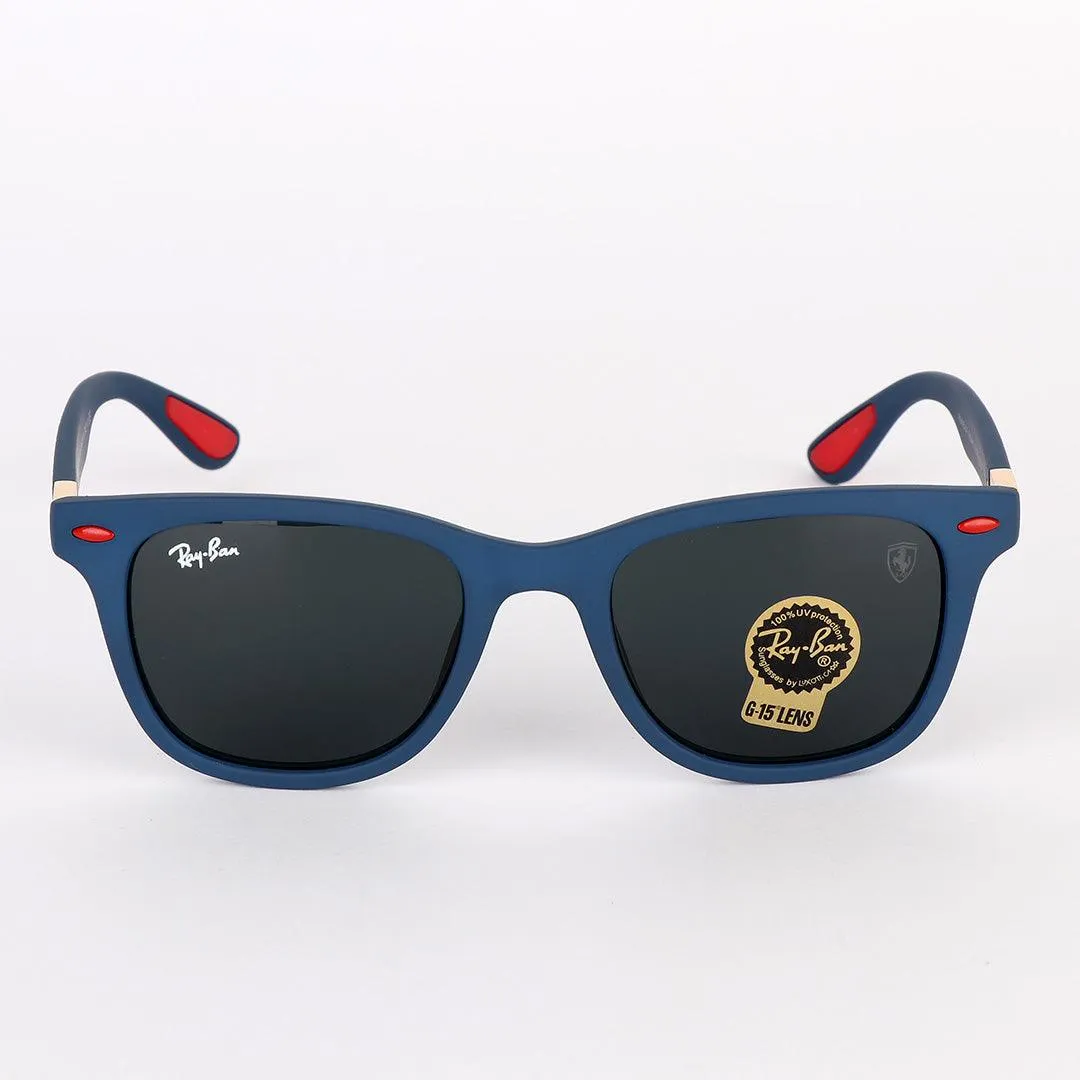 Ray-Ban Uv Protection Navyblue And Red Sunglasses