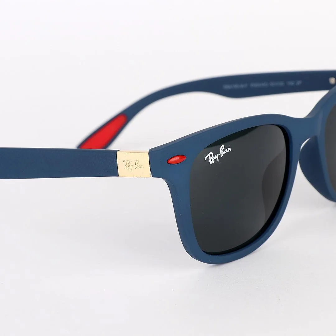 Ray-Ban Uv Protection Navyblue And Red Sunglasses