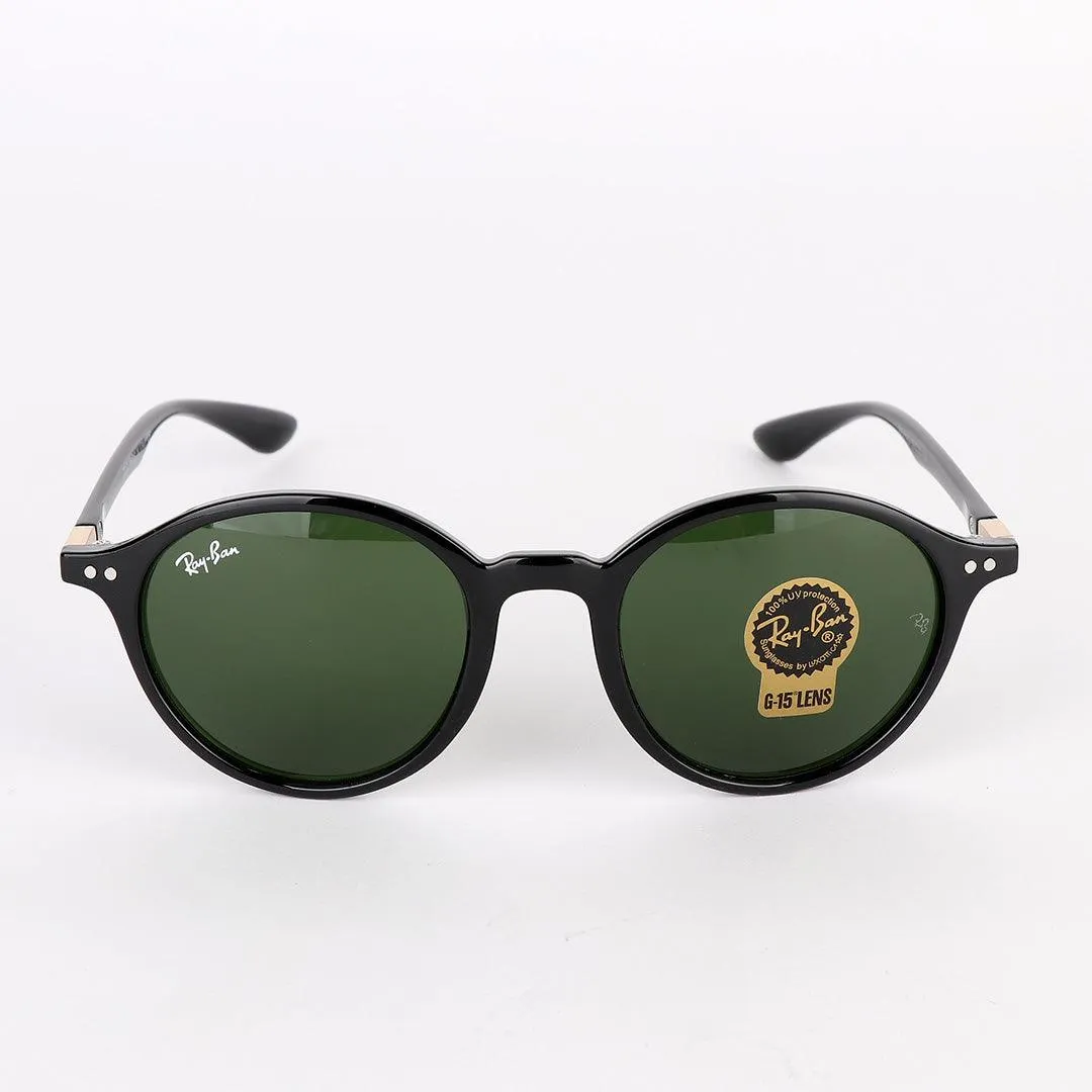 Ray-Ban Wayfarer Round-frame acetate Black sunglasses