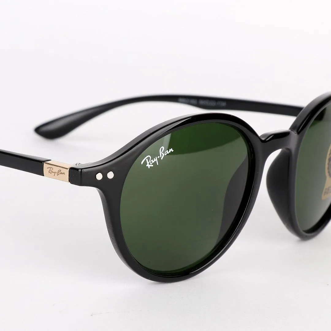 Ray-Ban Wayfarer Round-frame acetate Black sunglasses