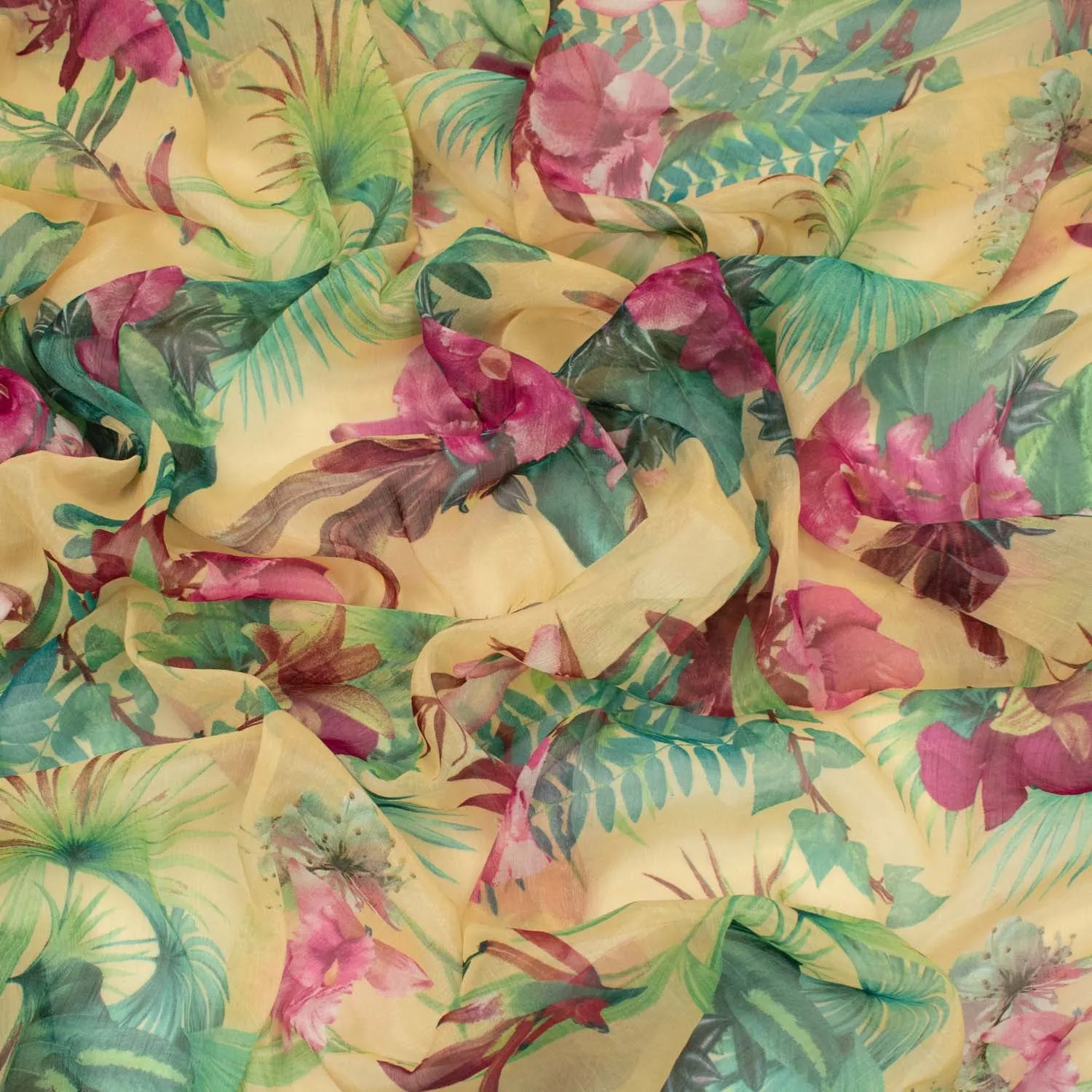 Samantha Shimmer Printed Chiffon Voile