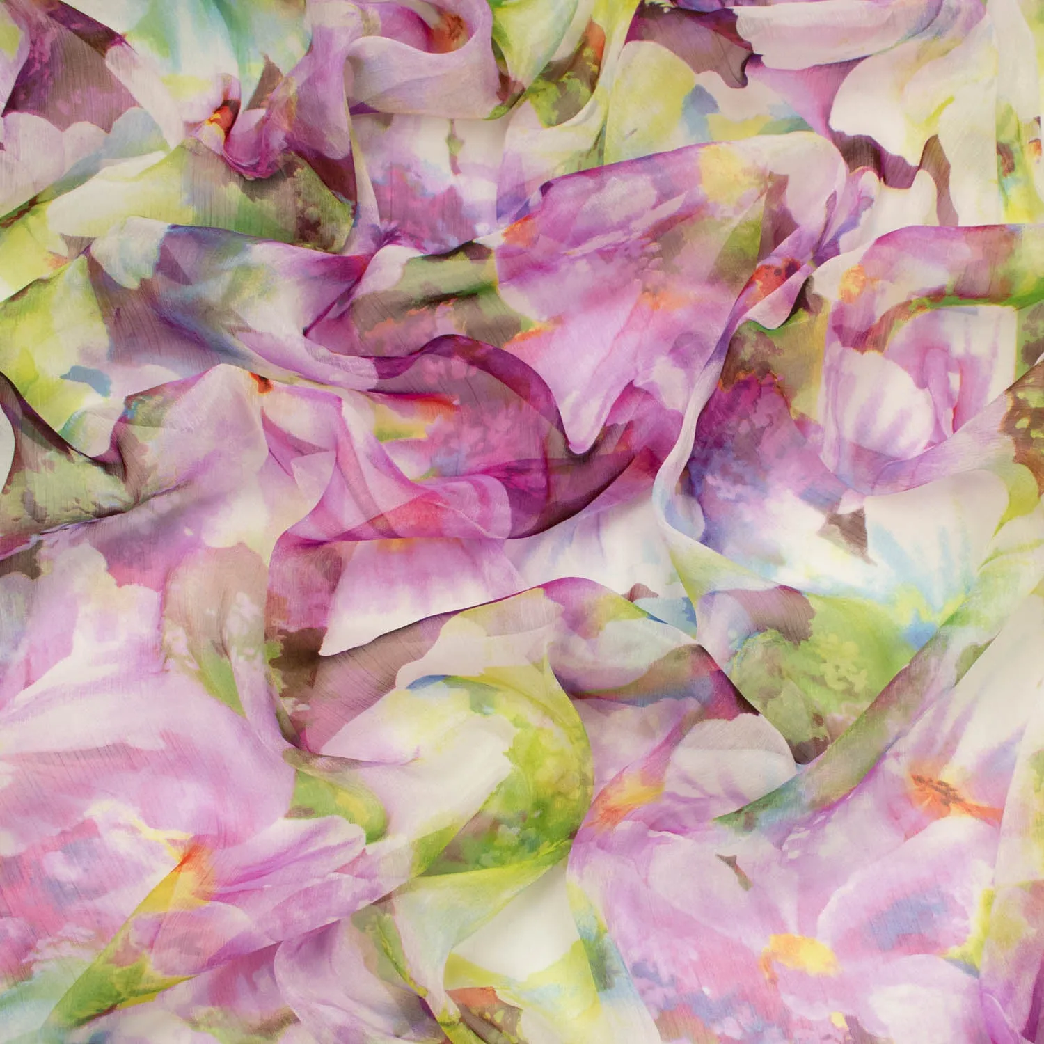 Samantha Shimmer Printed Chiffon Voile