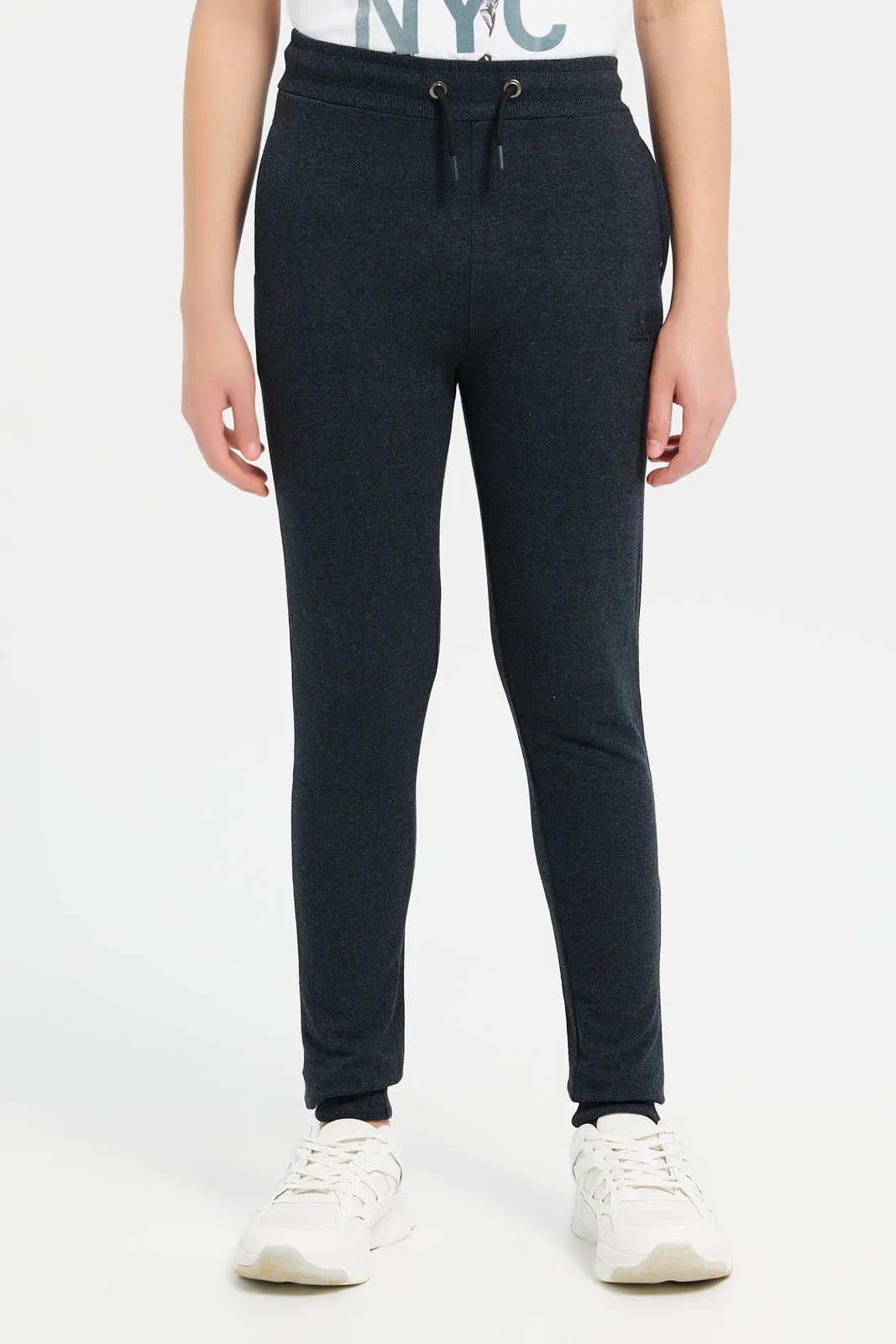 Senior Boys Charcoal Active Track Pant