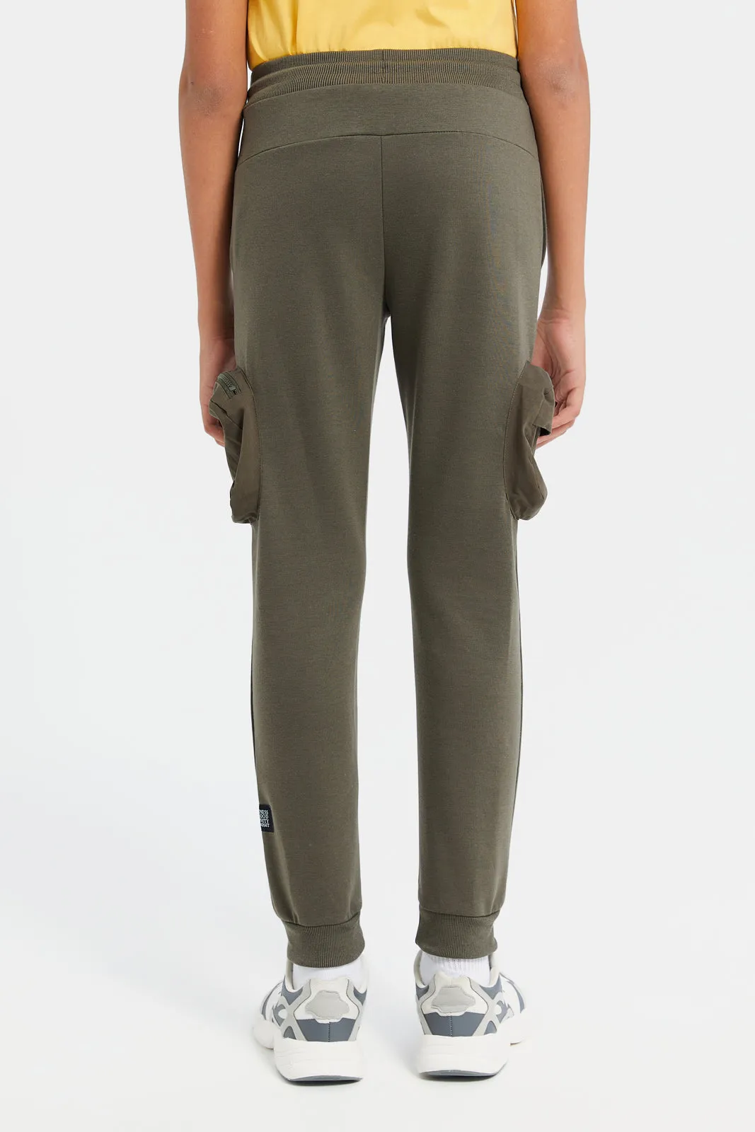 Senior Boys Olive Track Pants