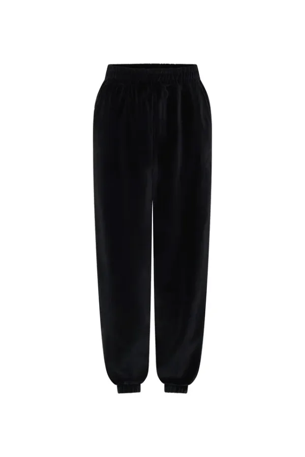 Simone Velour Trackpant Black