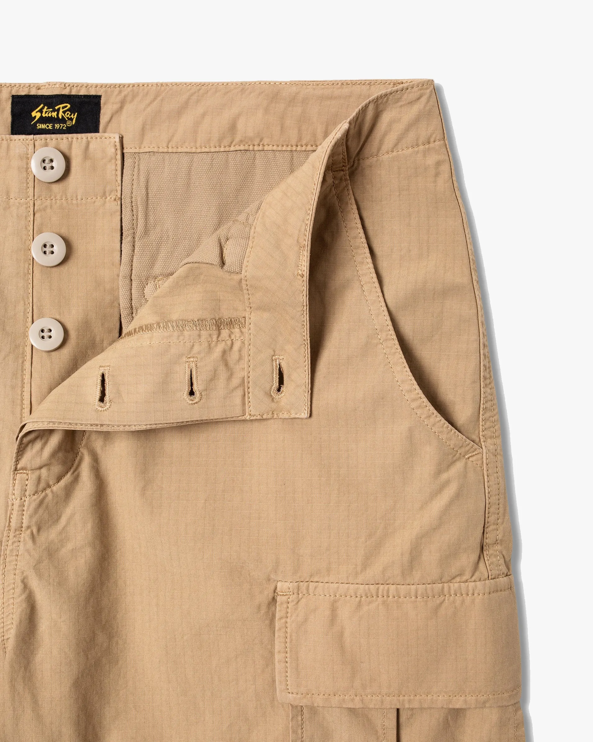 Stan Ray Cargo Shorts - Khaki Ripstop