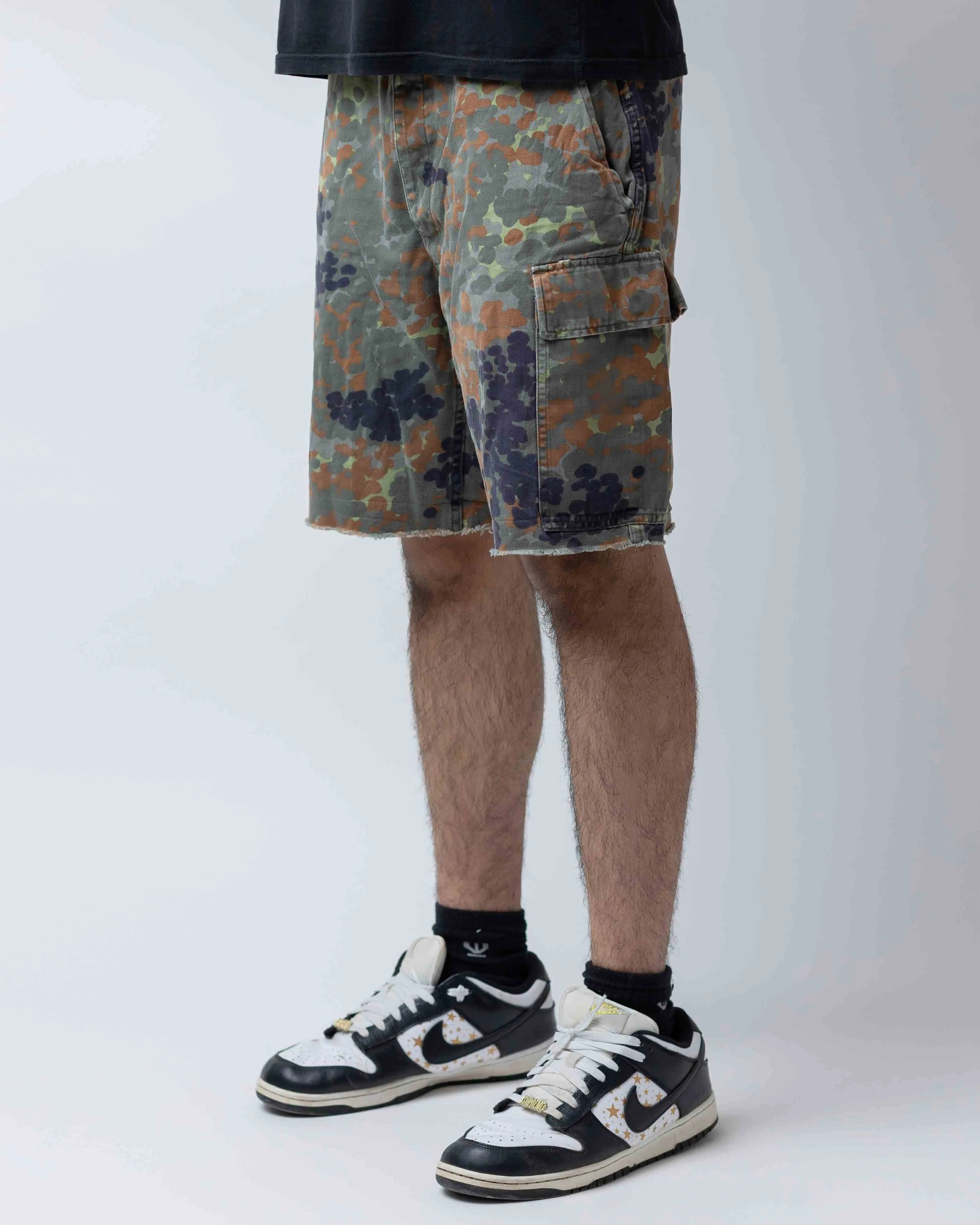 Syntex French Military Drop Camo Cargo Shorts