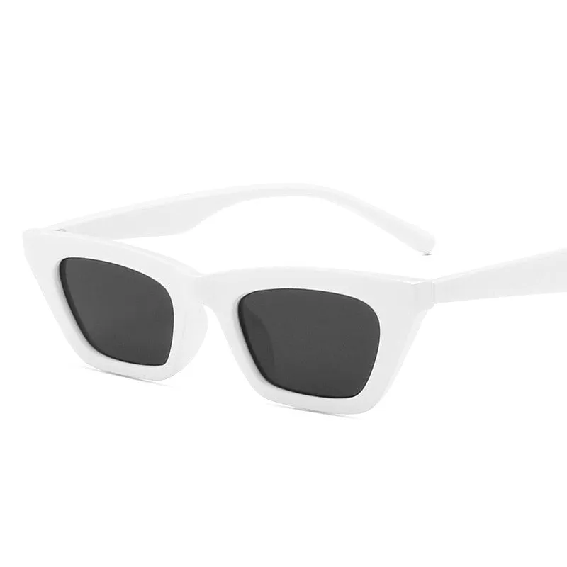 Trendy Retro Cat Eye Mirror Sunglasses