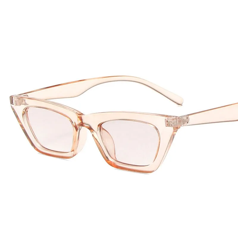 Trendy Retro Cat Eye Mirror Sunglasses