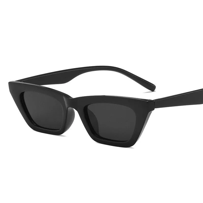 Trendy Retro Cat Eye Mirror Sunglasses