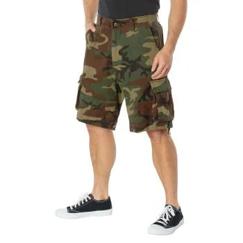 Vintage Style Camo Infantry Utility Shorts