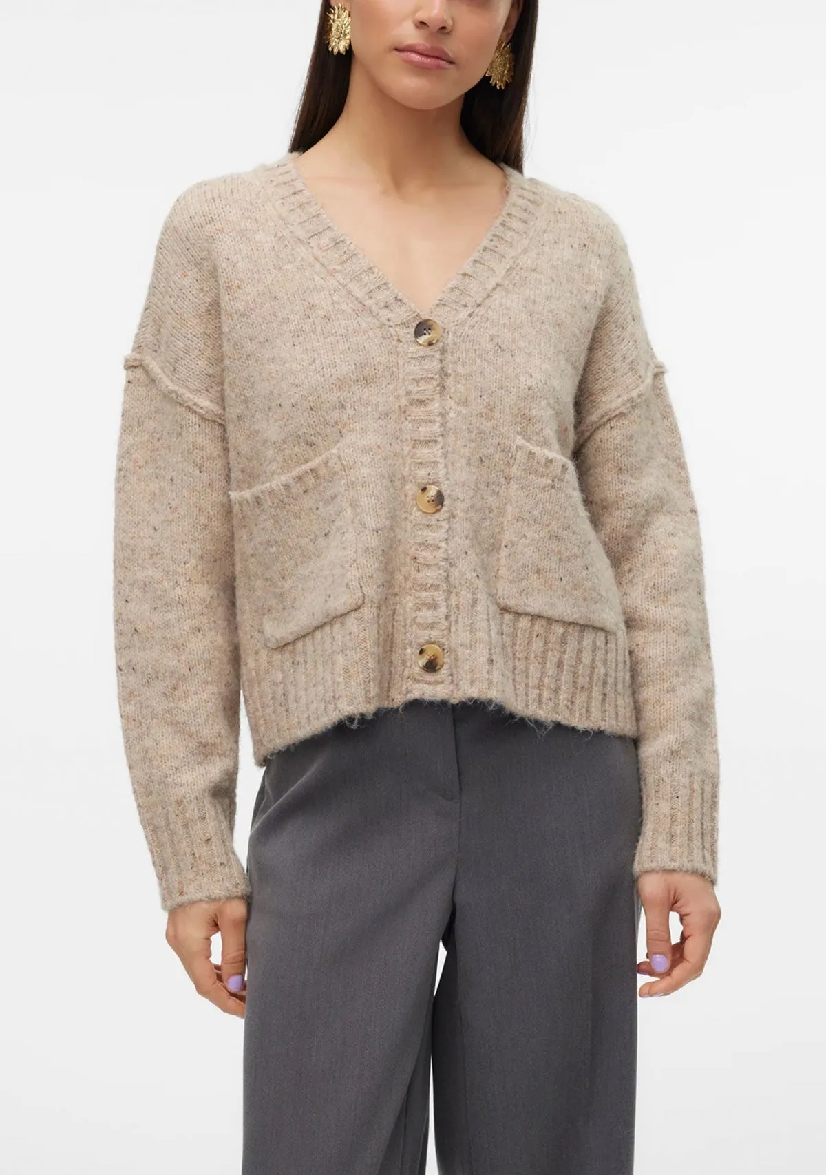 VM Ingrid LS V-Neck Cardigan