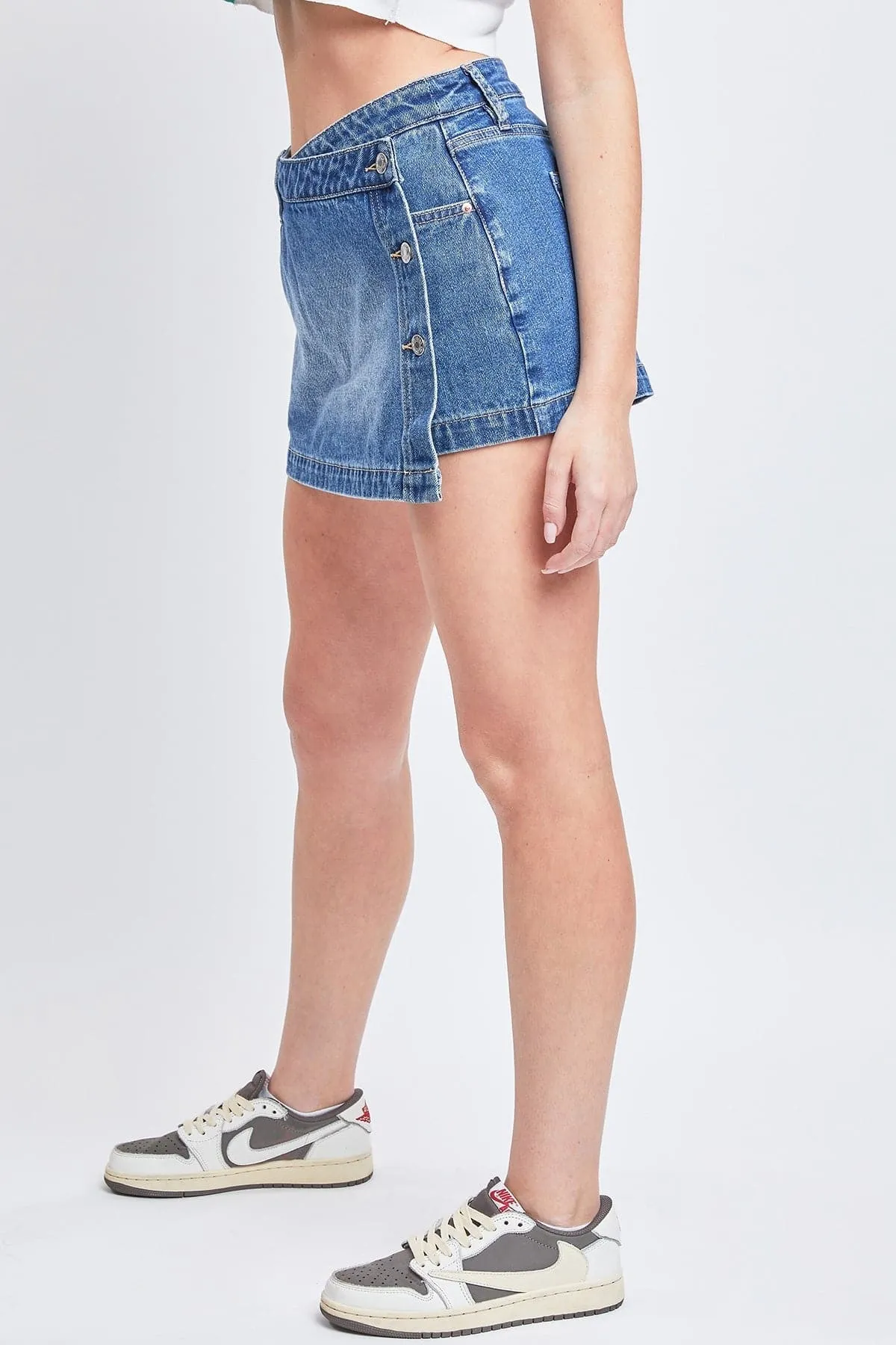 Women's Denim Wrap Skort